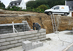 Réalisation des fondations à Vilcey-sur-Trey